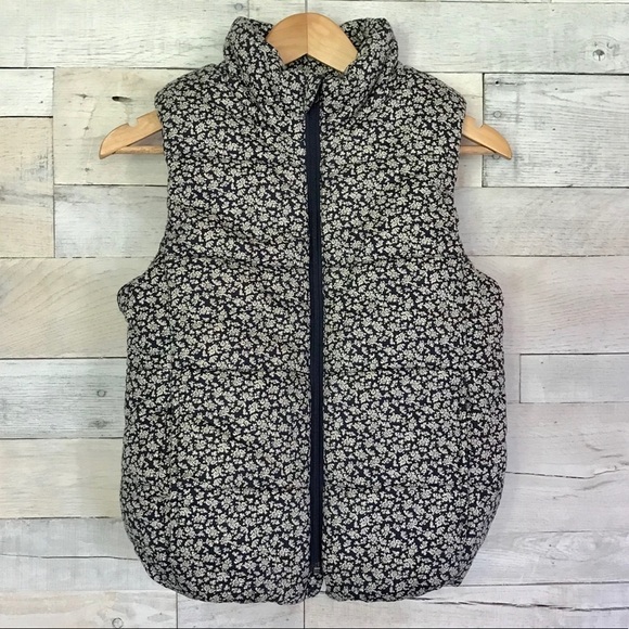 NEW Princess Vera Wang Floral Puffer Vest Small - Picture 1 of 7